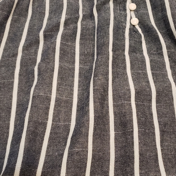 Shein 100% Cotton Black & White Striped Spaghetti Strap Tank Top - Picture 4 of 14